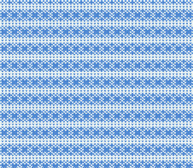 ugly Christmas sweater seamless knitting pattern.Festive knitted pattern design featuring reindeer christmas trees and snowflake elements for holiday season