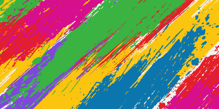 Modern colorfull background Grunge brush strokes. Textured background suitable for banners, stories, social media posts, patterns, etc. eps 10