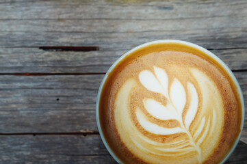 latte art in a cup