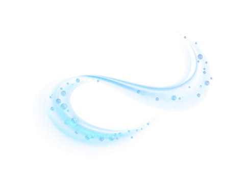 Blue Swirl PNG with Glowing Energy, Light Trails, and Transparent Background
