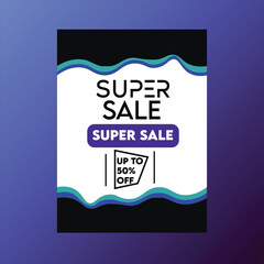 super sale vector flyer/poster