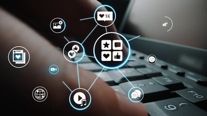 Concept of social media revolutionizes digital communication. This platform enables global connectivity, enhancing social media strategies for effective marketing and engagement. Funnel - Powered by Adobe