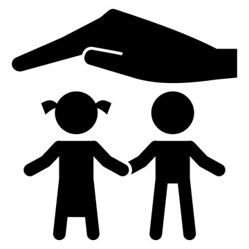 Vector illustration or icon for an orphanage