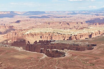 Grand View Point Overlook in Canyonlands' Island in The Sky district