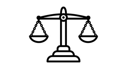 Scales of justice balance fairness and equality