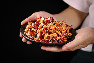 Crispy Chinese Chili Dish with Peanuts - Deliciously Cooked