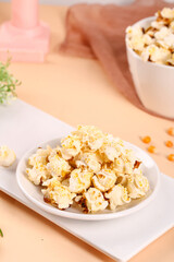 Delicious Fresh Popcorn Snack - Indoor Relaxation and Refreshing Food