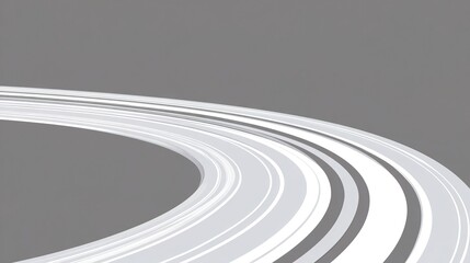 disequilibrium. White arc patterns showing rotational motion trajectory on minimalist background. STEM education sheets, lab safety posters, designed for biotech research communications.