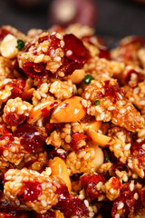 Crispy Chinese Pepper and Cashew Stir-Fry with Sesame Seeds