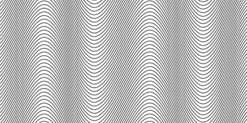 Abstract wavy optical illusion dot line pattern background. Eps10