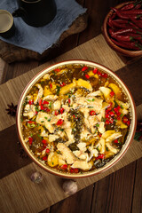 Spicy Chinese Fish Stir-Fry with Potatoes and Red Chilies