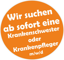 Krankenschwester / Krankenpfleger gesucht 
