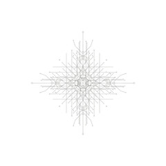 Fototapeta premium Intricate Geometric Pattern Inspired by Sacred Geometry and Fractal Designs