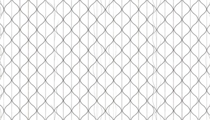 Fototapeta premium Simple, repeating pattern of connected, flowing, curved lines