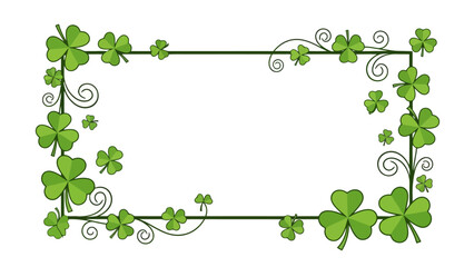 Vibrant green four-leaf clover graphic illustration, a timeless symbol of good fortune, luck, and prosperity. Perfect for celebrating positive outcomes and serendipitous moments