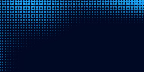 Dot blue pattern screen led light gradient texture background. Abstract technology big data digital background. 3d rendering