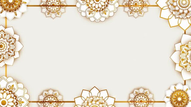 Peaceful Ramadan background featuring glowing lanterns and a crescent moon illuminated by warm golden light.