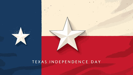 Texas Independence Day celebration with the iconic Lone Star flag design.