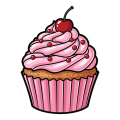 Cartoon santa claus walking with gift sack and wooden stick