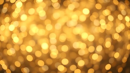Obraz premium 골드 컬러 배경 위로 밝은 불빛이 쏟아져 내려와 빛난다A bright light pours down on the gold color background and shines
