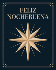 Feliz Nochebuena Christmas Star Design