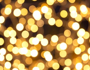 Obraz premium Soft focus, round golden lights, blurry, abstract background