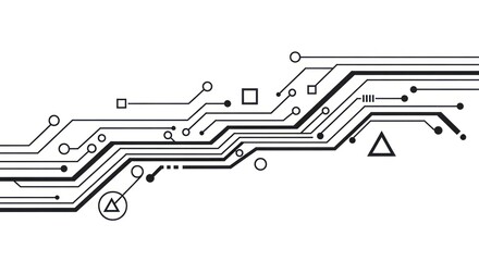 Abstract Circuit Board Technology Pattern.