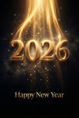 Happy new year 2026 poster