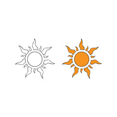 Sun icon illustration