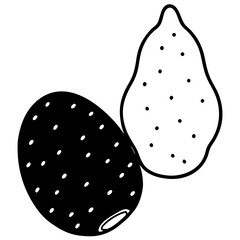 Whole rough brown textured taro root pattern