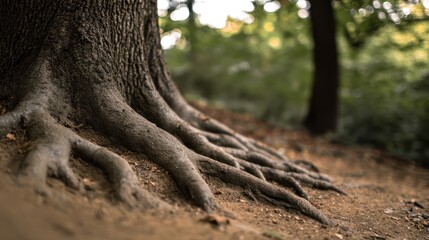 Obraz premium The root system is tightly packed, with nitrogen fixing nodules, natural light, and shallow depth of field. Horticultural catalog, designed specifically for horticulture and plant catalogs.