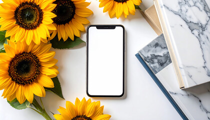 Sunflower Phone Mockup