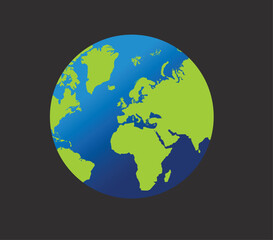 Digital World Map Vector of Global Business and Technology