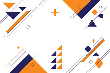 geometric seamless background with diagonal lines plus sign motifs