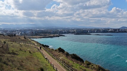 Obraz premium 제주합덕해수욕장