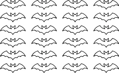 bat silhouettes repeat tile decor and design use