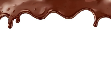 背景素材 溶けたチョコレートのフレーム PNG Background Melty Chocolate Frame （Generative AI）