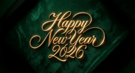 Minimalistic new year 2026 poster