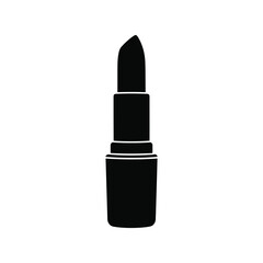 Classic lipstick cosmetic beauty product icon, makeup essential, female glamour accessory vector