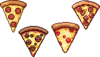 Pizza Slices Pixel Art