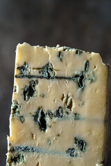 cheese with blue mold dripping honey