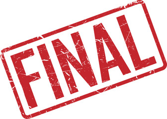 A final grunge stamp with a bold red font is seen on a white background