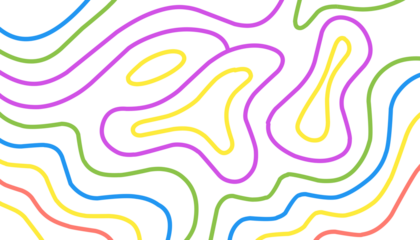 colorful wave line typography background