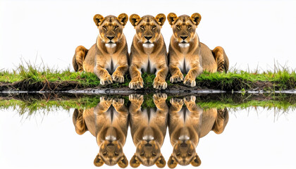 Lionesses Reflection