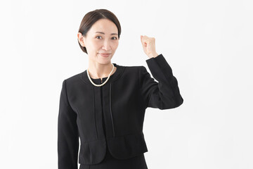 Fototapeta premium 喪服を着た女性 葬儀イメージ
