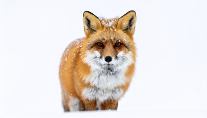 Red Fox in Winter Snow