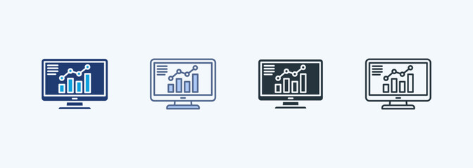 Web Analytics Multiple Style Icon Collection 