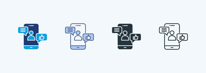 Influencer Marketing Multiple Style Icon Collection 