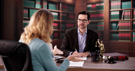 Legal Advisor Consulting On Divorce And Legal Matters