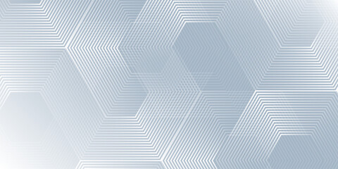 White simple background with dynamic wavy hexagon texture. suitable for wallpaper abstract simple
